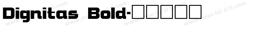Dignitas Bold字体转换